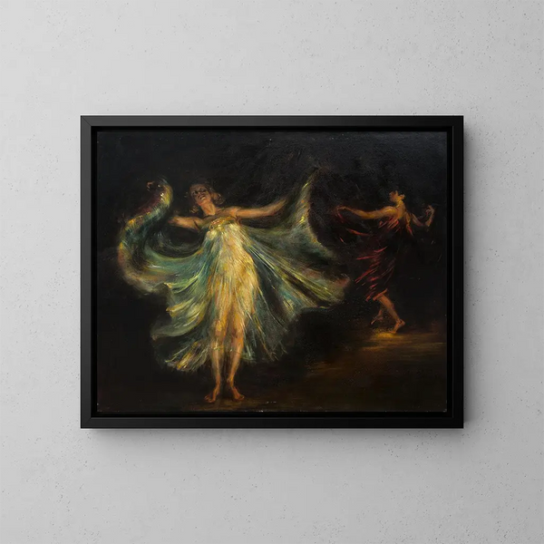 Danza de la serpiente - Julius Exter — cuadro enmarcado en la pared