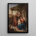 María y José con el niño Jesús - Julius Frank — cuadro enmarcado en la pared