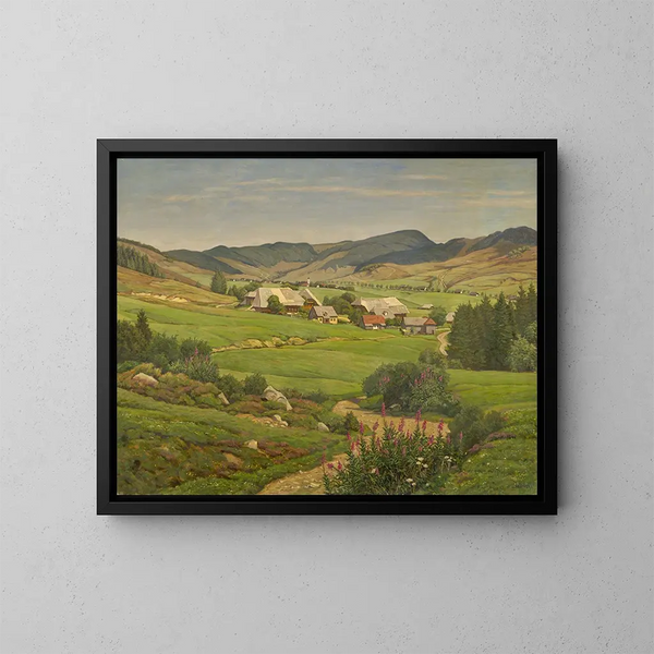 Bernau Oberlehen - Julius Hübner — cuadro enmarcado en la pared