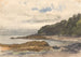 Côte boisée d'un lac - Julius Jacobus van de Sande Bakhuyzen — artwork view