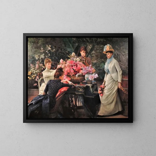 Flores de primavera - Julius LeBlanc Stewart — cuadro enmarcado en la pared