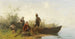 Pescadores del Chiemsee en reposo - Julius Noerr — vista de la obra