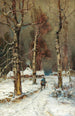A Winter Evening - Julius Sergius Klever — artwork view