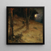 A Moonlit Night in the Forest - Julius Sergius Klever — framed artwork on a wall