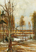 Un paisaje de inicio de primavera con un haya en primer plano - Julius Sergius Klever — vista de la obra