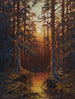Atardecer en el bosque - Julius Sergius Klever — vista de la obra