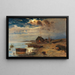 Scene at Twilight on the Baltic Coast - Julius Sergius Klever — framed artwork on a wall