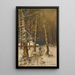 Voyageur dans la neige - Julius Sergius Klever — framed artwork on a wall