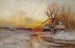 Atardecer de invierno - Julius Sergius Klever — vista de la obra