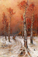 de ambiente invernal con cuervos - Julius Sergius Klever — vista de la obra