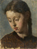 Estudio de la cabeza de una niña - Julius Siegfried Uetz — vista de la obra