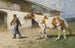 En el camino de regreso - Julius von Blaas — vista de la obra