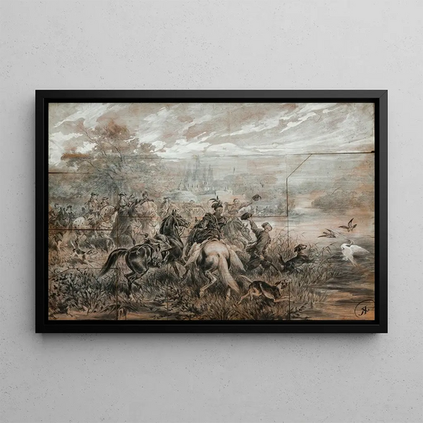 Juliusz Kossak - Heron Hunting.webp