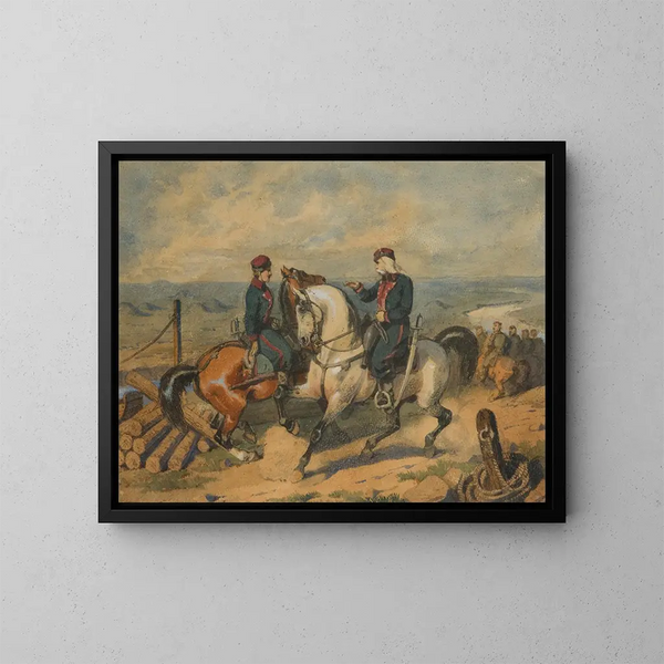 Mohort - Juliusz Kossak — cuadro enmarcado en la pared