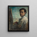 Self-portrait Painting - Juraj Rauscher — framed artwork on a wall