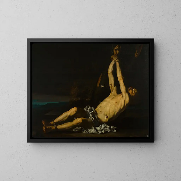 Martyre de san Sebastián - Jusepe de Ribera — cuadro enmarcado en la pared