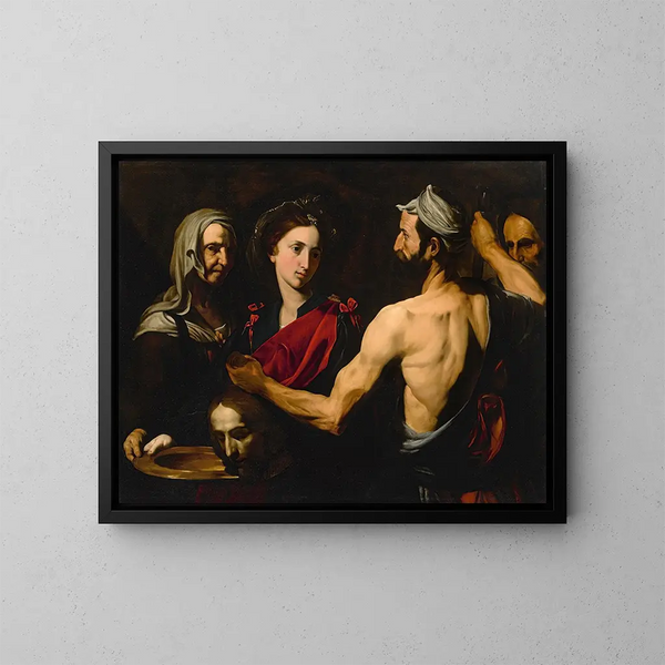 Salomé con la cabeza de san Juan Bautista - Jusepe de Ribera — cuadro enmarcado en la pared