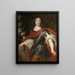 La reina Cristina en el papel de Minerva - Juste van Egmont — cuadro enmarcado en la pared