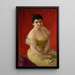 Portrait of a lady - Józef Męcina-Krzesz — framed artwork on a wall