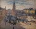 Main Market Square in Kraków - Józef Mehoffer — artwork view