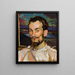 Retrato de Jan Hopliński - Józef Mehoffer — cuadro enmarcado en la pared
