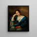 Retrato de una mujer - Józef Oleszkiewicz — cuadro enmarcado en la pared