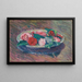 Camellias in a Bowl - Józef Pankiewicz — framed artwork on a wall