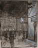 Place du Marché de la Vieille Ville à Varsovie la noche estudio del motivo de la pintura al óleo - Józef Pankiewicz — vista de la obra