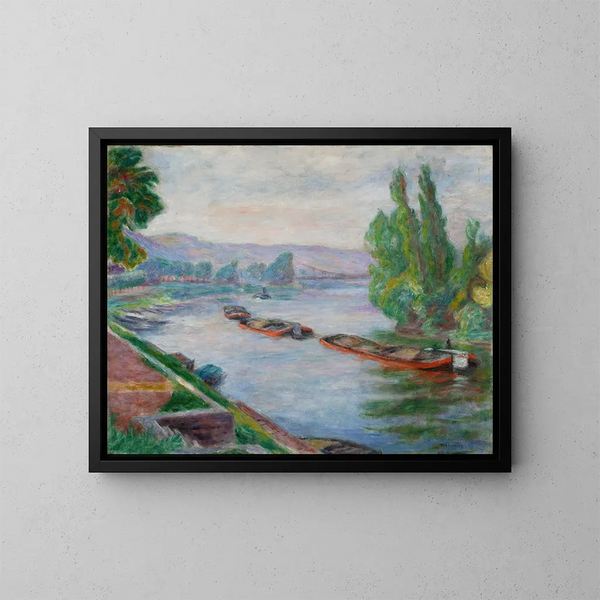 Seine aux Andelys - Józef Pankiewicz — framed artwork on a wall