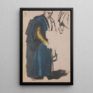 Jzef Simmler - Jako of Tenczyn Study to the Painting The Oath of Queen Jadwiga.webp