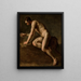 Estudio de desnudo masculino - Józef Simmler — cuadro enmarcado en la pared
