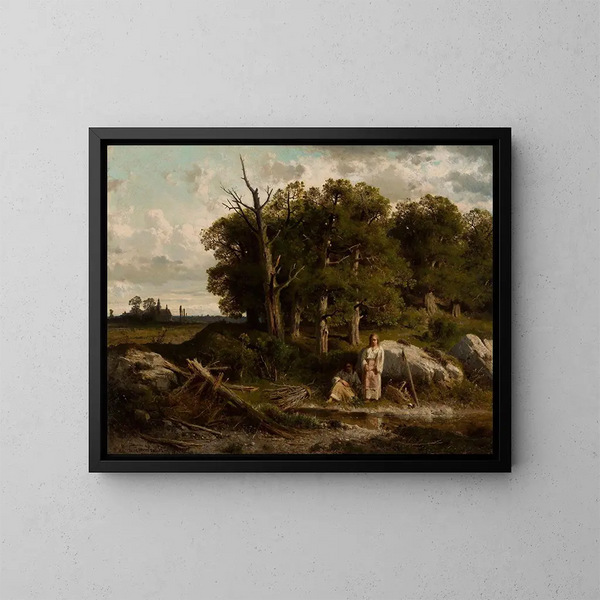 Oak Forest - Józef Szermentowski — framed artwork on a wall