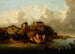 View of Sandomierz from the Vistula River - Józef Szermentowski — artwork view