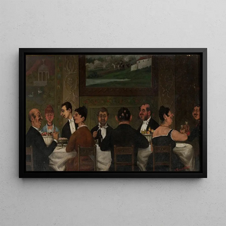 Jzef Wincenty Kruszewski - Dinner party at a wealthy Jewish house in Krakw.webp