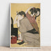 Reproduction of the painting Kami-yui - La coiffure - Kitagawa Utamaro