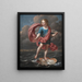 Boy blowing soap bubbles Painting Allegory on the transient nature and brevity of life - Karel Dujardin — framed artwork on a wall