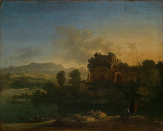 Karel Dujardin - Sdliche Landschaft mit Ruine.webp