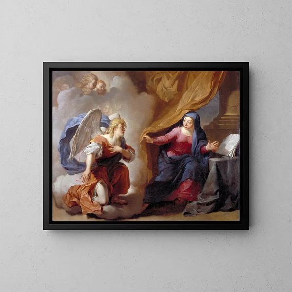 L'Annonciation - Karel Dujardin — cuadro enmarcado en la pared