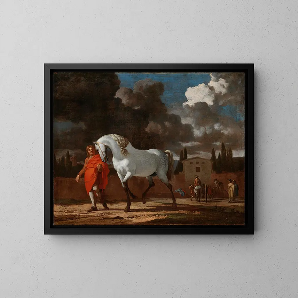 L'École de cavalerie - Karel Dujardin — cuadro enmarcado en la pared