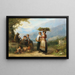 Vendimia en el Tesino - Karel Frans Philippeau — cuadro enmarcado en la pared