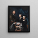 L'artiste avec sa famille - Karel van Mander III — cuadro enmarcado en la pared