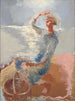 Pescador en la playa - Karin Luts — vista de la obra