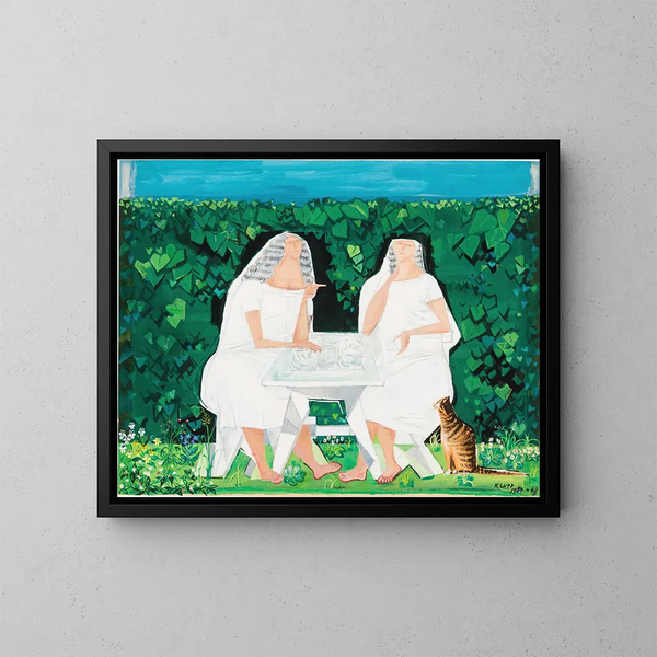 Veste de prastlunal - Karin Luts — framed artwork on a wall