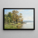Autumn at Lake Starnberg - Karl Adam Heinisch — framed artwork on a wall