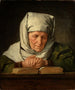 Vieja mujer en oración - Karl Brunner — vista de la obra