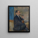 Retrato del pintor Gustav Wolf - Karl Dillinger — cuadro enmarcado en la pared