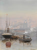 Vista de la catedral de Kazán desde el Neva - Karl Eduardovich Geftler — vista de la obra