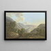 Pequeño pueblo en el valle del Rin - Karl Franz Kraul — cuadro enmarcado en la pared