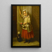 Portrait of a young girl with a bucket - Karl Friedrich Boser — framed artwork on a wall
