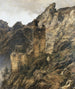 Gargantas rocosas con ruinas - Karl Friedrich Lessing — vista de la obra